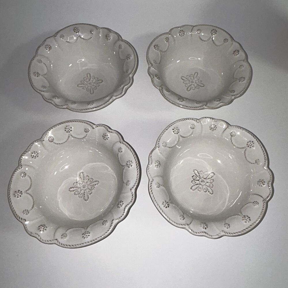 Set of 4 Juliska Ceramics Jardins du Monde Cereal Bowl 6.5” 8888029